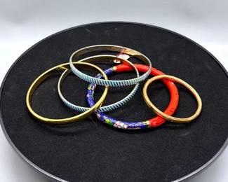 5 Vintage Bangles One Child Sized