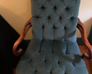 Vintage Green Wooden Chair