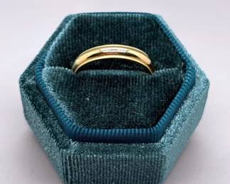 14k Gold Band With Engraving Inside