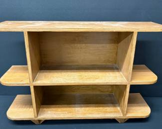 Mid Cebtury Modern Solid Oak Shelf Circa 1940s