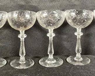 Roc Sharpe Arvida Crystal Cocktail Goblets