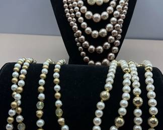 Vintage Multistrand Beaded Necklaces