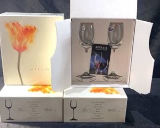 Ultima Bohemian Crystal Port Wine sherry Glasses
