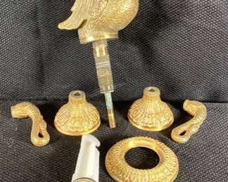 Vintage Sherlee Wagner Ornate Swan Bathroom Sink Fixture