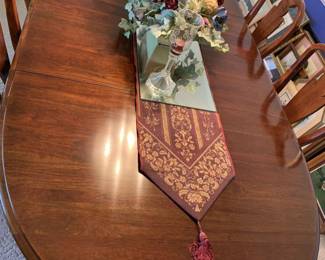 91" x 44" x 28" Cherry Dining Room Table by Crescent Furniture (Table as shown has two 15" leaves included)