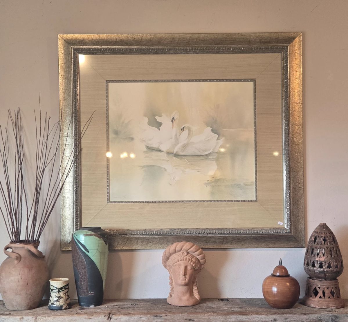 Custom framed Jeanne Bonine ltd ed print, signed/numbered