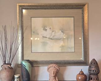Custom framed Jeanne Bonine ltd ed print, signed/numbered