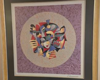 Anatole Krasnnyansky large, framed print, signed in the plate