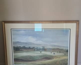 Arthur Weaver ltd ed framed golf art