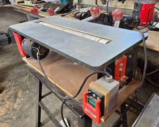 JET Drum Sander with Stand and Roller Guides – Professional-Grade Woodworking Equipment