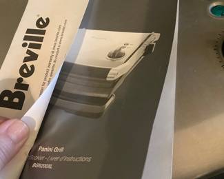 Breville panini grill.