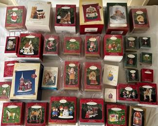 Hallmark Keepsake Ornament Lot 6 Christmas Holiday Themed