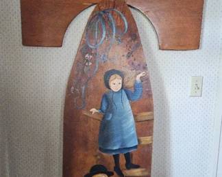 Painted Wood Signed D Sterner Gloria Brennon