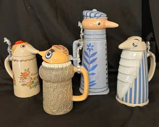 Vintage Schultz Dooley Webco Utica Club Beer Steins