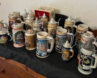 Anheuser Busch Budweiser Miller Collectible Beer Steins