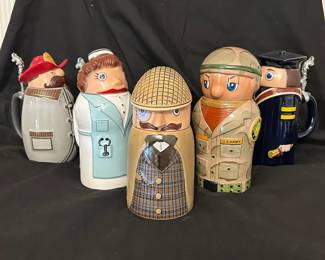 Schultz Dooley Webco Utica Club Beer Steins