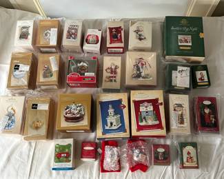 Hallmark Keepsake Ornaments Lot 3 Christmas Holiday Themed