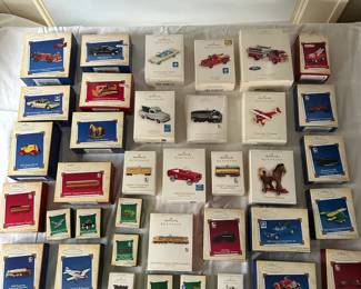 Hallmark Keepsake Ornaments Lot 4 Cars, Planes Vechicles