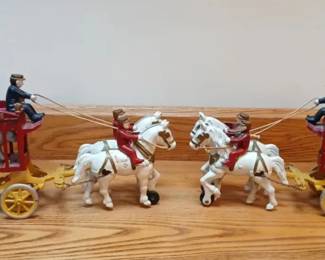 Cast Iron Overland Circus Wagons .