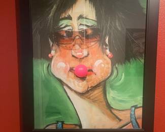 Framed Bubblegum Canvas Wall Art by Tim Nyberg 