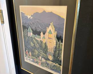 Framed & Matted Print "Chateau Whistler" by Martin Malay