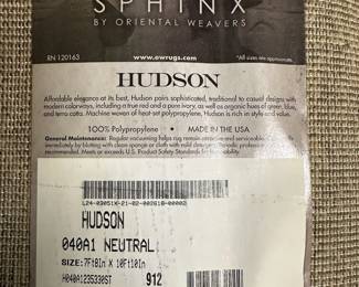 Oriental Weavers Hudson Beige Area Rug – 7'8" x 10'10"