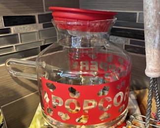 Glass Popcorn Popper