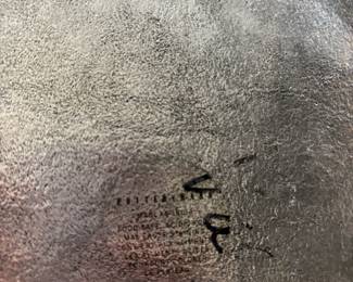 Pottery Barn Polished Aluminum Leaf Platter