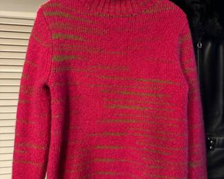 Banana Republic Italian Spacedye Pink & Gold Sweater – Size XS