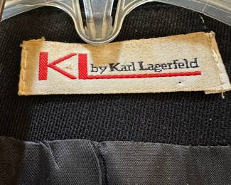 Karl Lagerfeld Women's Black Blazer Jacket