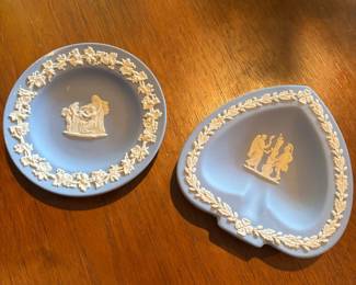 Wedgwood Blue Jasperware Trinket Dishes
