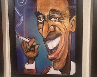 Framed Sammy Davis Jr. Canvas Wall Art by Tim Nyberg 