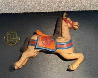 Folk Art Carousel Horse Wall Art
