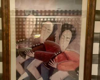 Framed Print "Jazz Boys II" by Marie-Frederique 