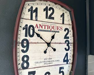 Distressed Pocket Watch Wall Clock