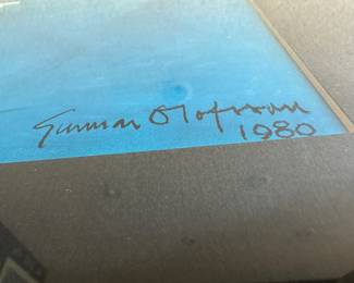 Framed & Matted 1980 Sjøhistoriska Museet Stockholm Poster