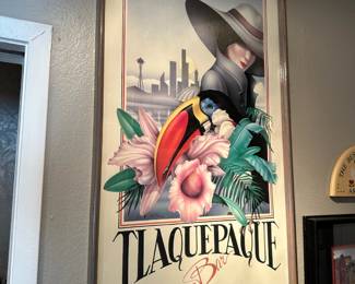 Framed Tlaquepaque Bar Seattle Art Poster Print