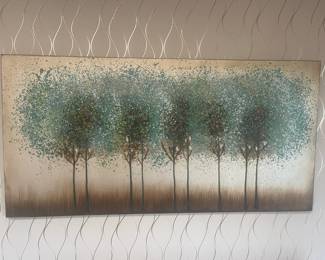 Line of Trees Canvas Art