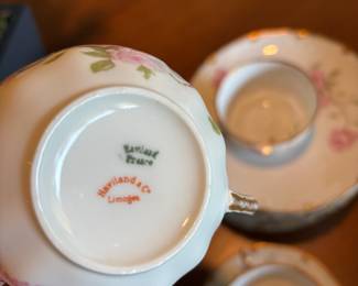 Haviland & Co. Limoges Teacup & Saucer Set
