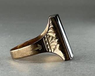 14K Intaglio Men's Ring