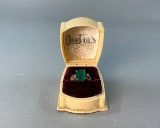 10K GF Ring in Art Deco Presentation Box