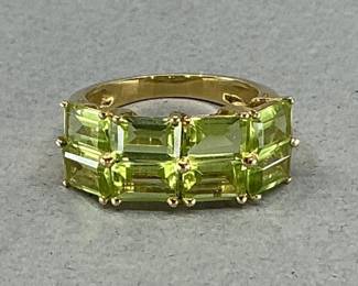 14K and Peridot Ring