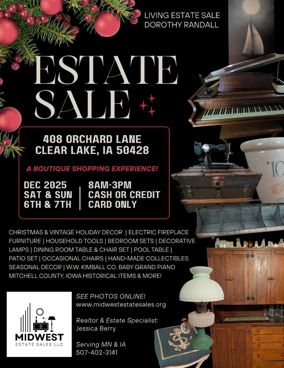 ESTATE SALE FLYER Dorothy Randall