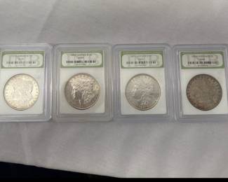 Lot 655 1882, 1886, 1887  1896 Morgan Silver Dollar