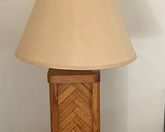 MCM VINTAGE RATTAN BAMBOO LAMP
