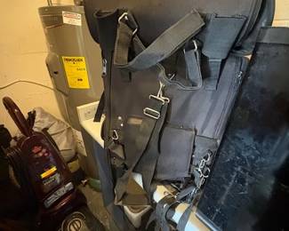 MOTORCYCLE SISSY BOX LEATHER BACKPACK