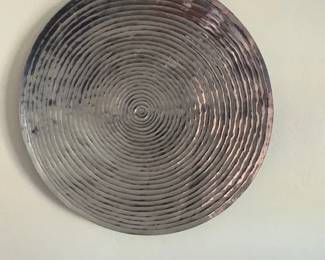 ASIAN WALL ART TRIBAL SPIRAL DECO PLATE