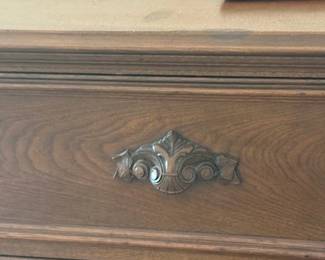 1920'S DRESSER- HAND CARVED HANDLES