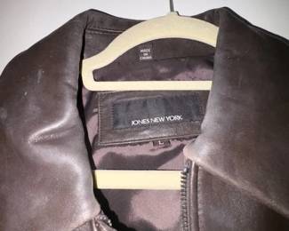 LEATHER JACKET JONES OF NY