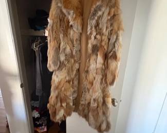 GUCCI RED FOX FULL LENGTH COAT